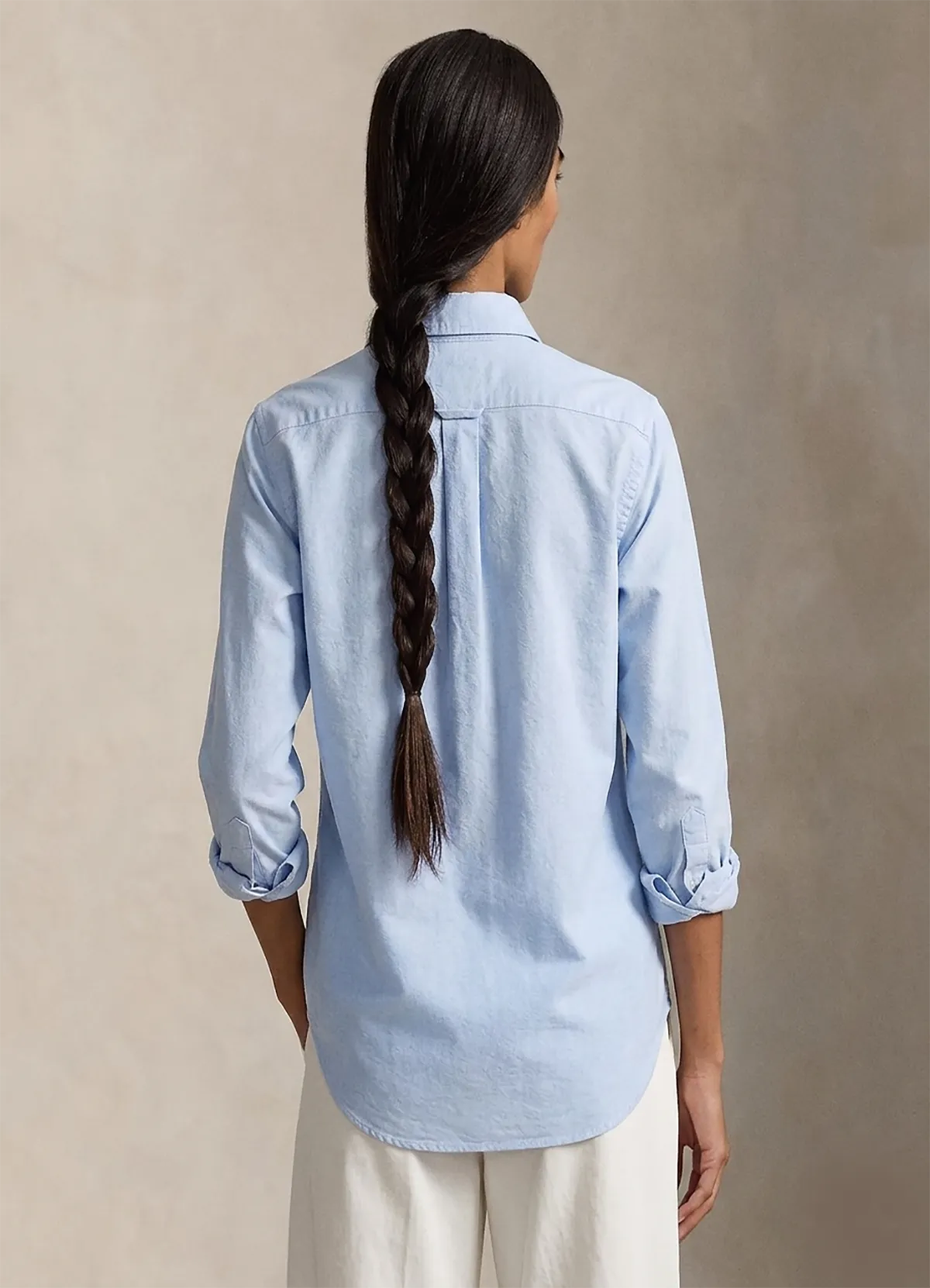 Ralph Lauren Light Blue Classic Fit Linen Shirt