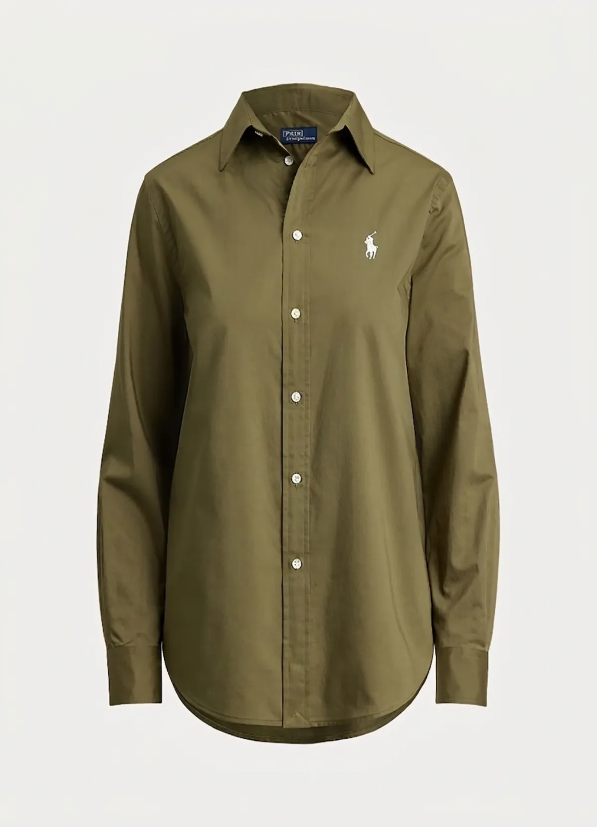 Ralph Lauren Olive Green Classic Fit Linen Shirt