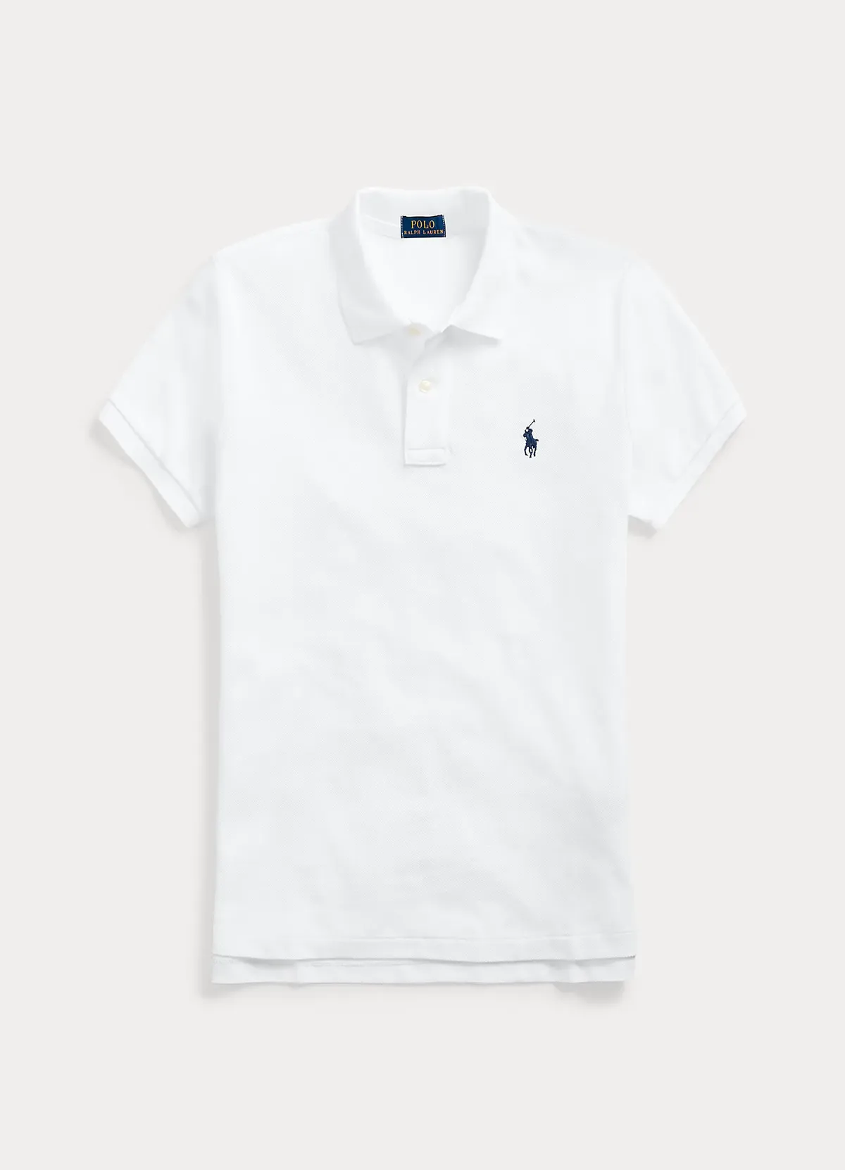 Polo Ralph Lauren White Classic Fit Mesh Polo Shirt